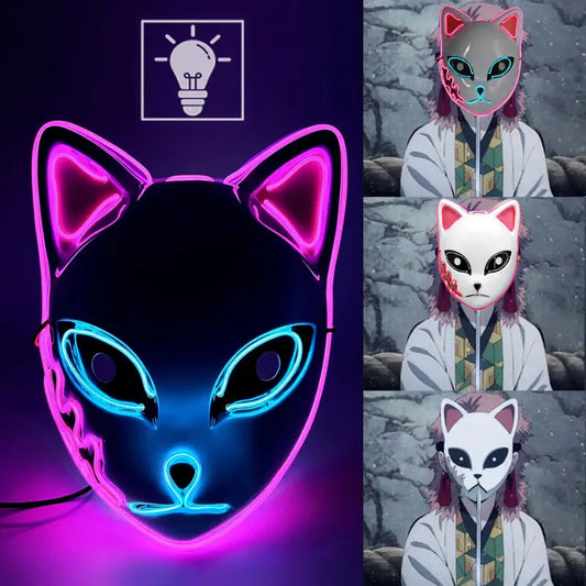 Demon Cosplay LED Cat Mask